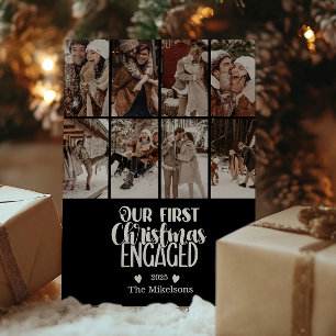 Cartes Pour Fêtes Annuelles 8 Photo Minimaliste Premier Noël Fiancé