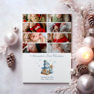 Cartes Pour Fêtes Annuelles 8 Photo Première Annonce de Naissance de Noël