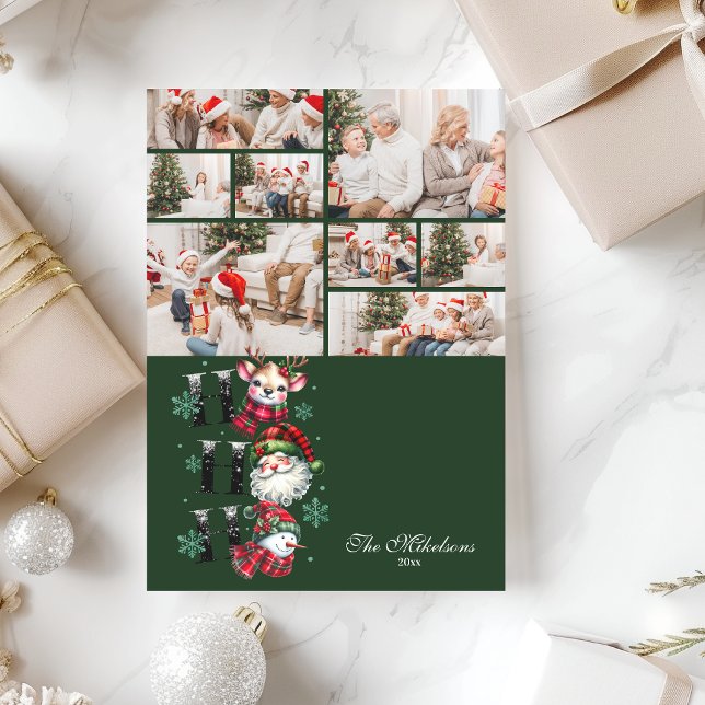 Cartes Pour Fêtes Annuelles 8 Photo Retro Santa & Friends Christmas (Créateur téléchargé)