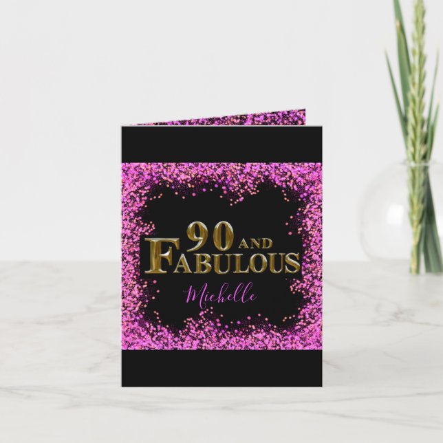 Cartes Pour Fêtes Annuelles 90e anniversaire  (Devant)