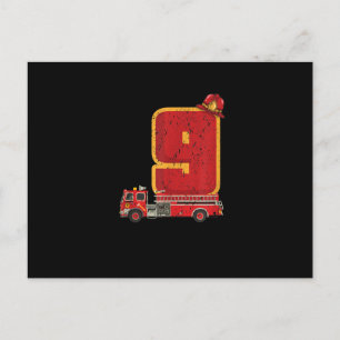 Cartes Pour Fêtes Annuelles 9 Anniversaire Cadeaux Garçon Pompier