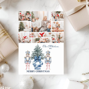 Cartes Pour Fêtes Annuelles 9 Photo Bleu Noix de Chine Noël