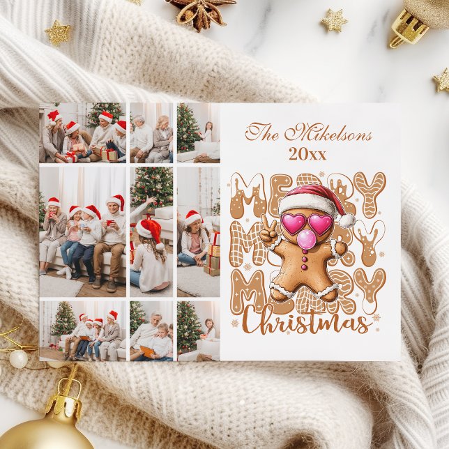 Cartes Pour Fêtes Annuelles 9 Photo Cute pain d'épices Noël (Créateur téléchargé)