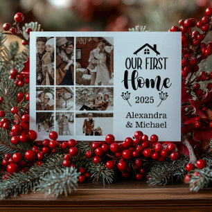 Cartes Pour Fêtes Annuelles 9 Photo Minimaliste Noël Notre Première Maison
