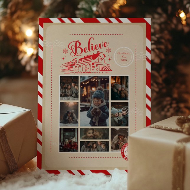 Cartes Pour Fêtes Annuelles 9 Photo Polar Express billet de Noël (Créateur téléchargé)