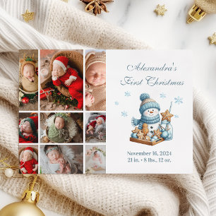 Cartes Pour Fêtes Annuelles 9 Photo Première Annonce de Naissance de Noël