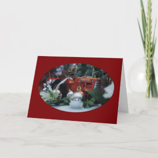 Cartes Pour Fêtes Annuelles 9 tracteurs de jouet à Noël