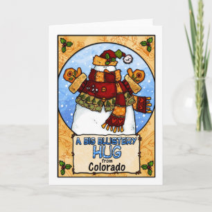 Cartes Pour Fêtes Annuelles A Big Blustery Hug from