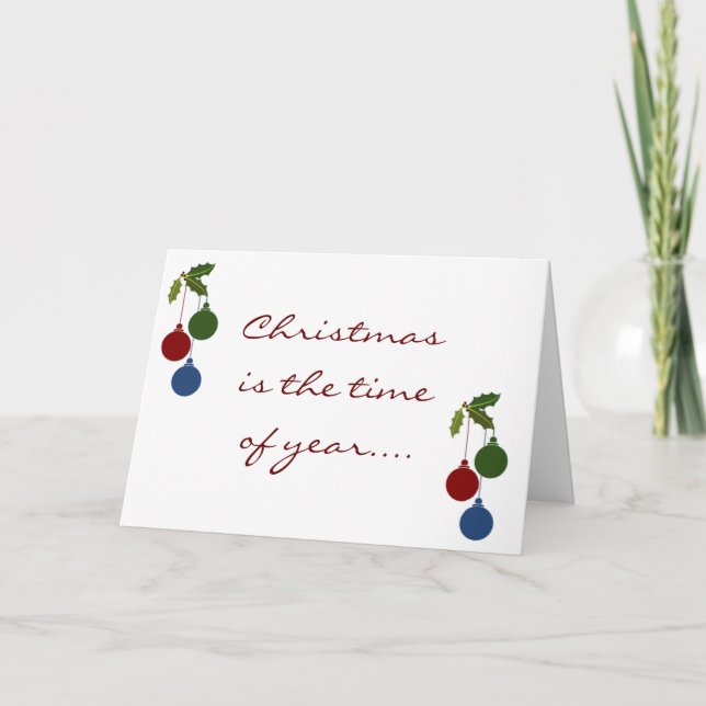 CARTES POUR FÊTES ANNUELLES À CELUI "QUE J'AIME" À NOËL VOEUX DE NOËL (Devant)