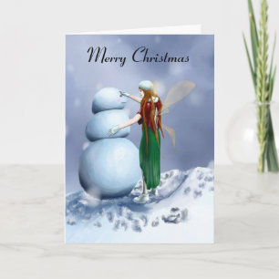 Cartes Pour Fêtes Annuelles A Fairy Snowy Winter