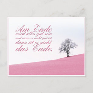 Cartes Pour Fêtes Annuelles À la fin, tout ira bien