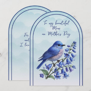 Cartes Pour Fêtes Annuelles À ma belle maman pour la fête des mères Bluebird