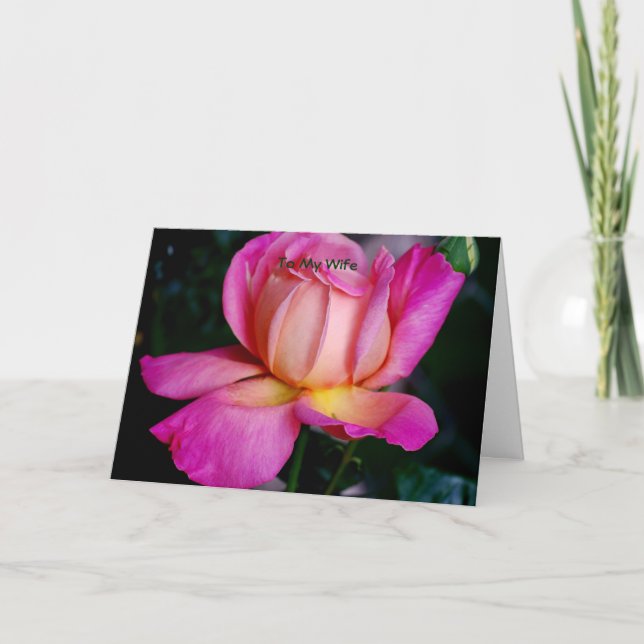 Cartes Pour Fêtes Annuelles à ma femme (Devant)