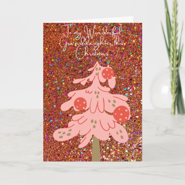 Cartes Pour Fêtes Annuelles À ma merveilleuse petite-fille (Devant)