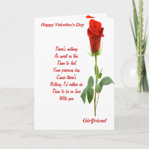 Cartes Pour Fêtes Annuelles À ma petite amie le jour de la Saint-Valentin