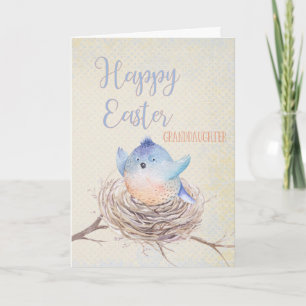 Cartes Pour Fêtes Annuelles À ma petite-fille, Joyeux Oiseau Bleu de Pâques da
