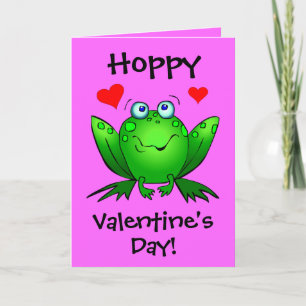 Cartes Pour Fêtes Annuelles À ma princesse Hoppy Valentine mignonne Grenouille