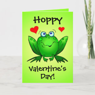 Cartes Pour Fêtes Annuelles À ma princesse Hoppy Valentines grenouilles à dess