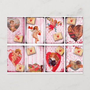Cartes Pour Fêtes Annuelles À ma Saint Valentin Vintage Saint Valentin Cupidon