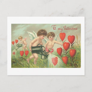 Cartes Pour Fêtes Annuelles À mes chérubins de Saint Valentin avec coeur