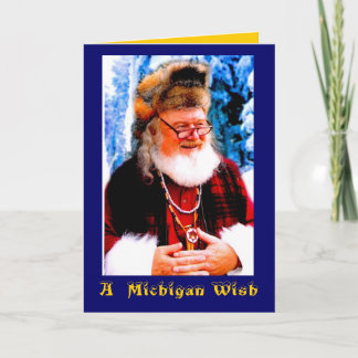 Cartes Pour Fêtes Annuelles A Michigan Christmas Wish