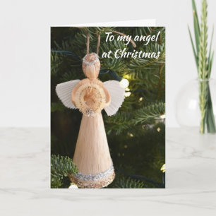 CARTES POUR FÊTES ANNUELLES ***À MON ANGE À NOËL*** NOËL AMOUR