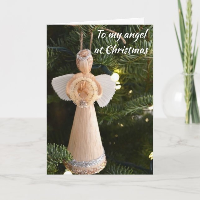 CARTES POUR FÊTES ANNUELLES ***À MON ANGE À NOËL*** NOËL AMOUR (Devant)