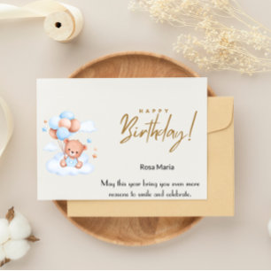 Cartes Pour Fêtes Annuelles À Mon Bébé Le Plus Doux : Joyeux Anniversaire, Amo