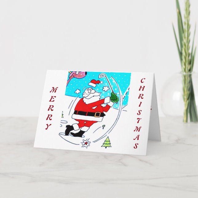 CARTES POUR FÊTES ANNUELLES ***À MON GOLFER PRÉFÉRÉ*** JOYEZ NOËL (Devant)