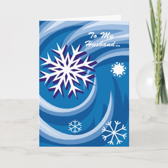 Cartes Pour Fêtes Annuelles À mon mari Noël (Devant)