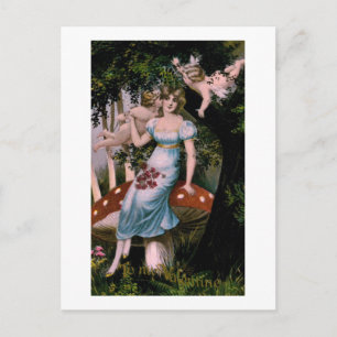 Cartes Pour Fêtes Annuelles À My Valentine 1914 Vintage