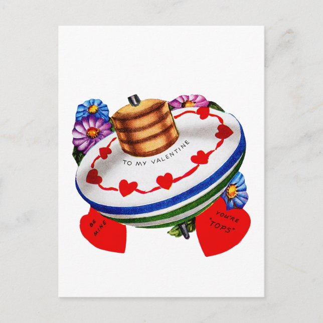 Cartes Pour Fêtes Annuelles À My Valentine ~ Vous êtes des Tops! (Devant)