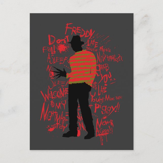 Cartes Pour Fêtes Annuelles A Nightmare on Elm Street | Ne vous endormez pas (Devant)