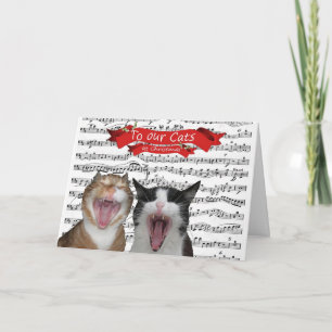 Cartes Pour Fêtes Annuelles À nos chats