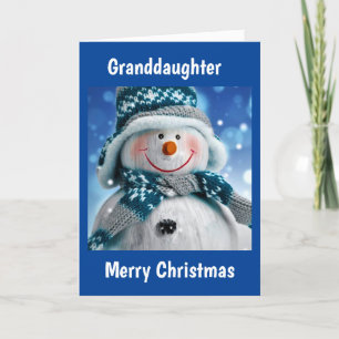 CARTES POUR FÊTES ANNUELLES À NOTRE *PETITE-FILLE* AMUSE-TOI À NOËL