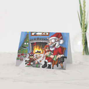 Cartes Pour Fêtes Annuelles A Nuts Roastin de coffre