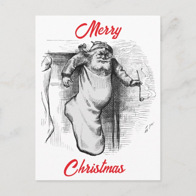 Cartes Pour Fêtes Annuelles A Stocking Full (1879) de Thomas Nast. (Devant)