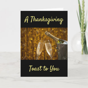 CARTES POUR FÊTES ANNUELLES A **THANKSGIVING TOAST**