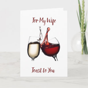CARTES POUR FÊTES ANNUELLES A **THANKSGIVING TOAST** À ***MA FEMME***