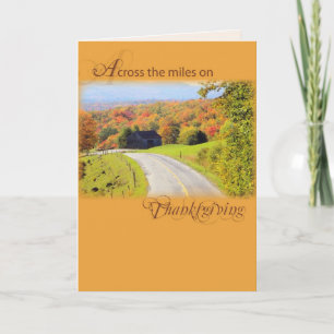 Cartes Pour Fêtes Annuelles A travers les kilomètres de Thanksgiving