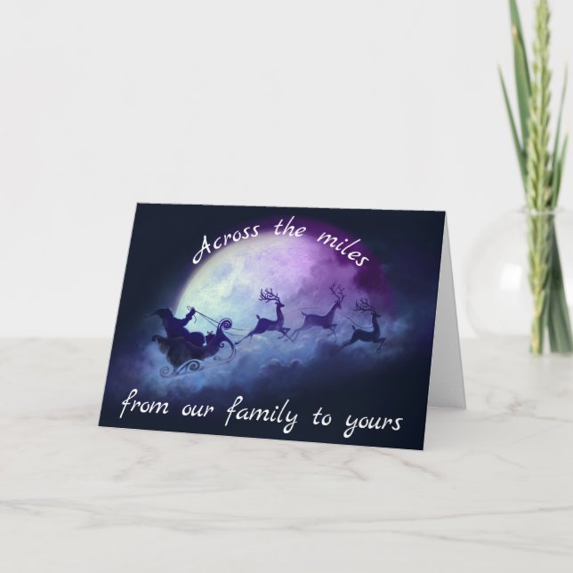 Cartes Pour Fêtes Annuelles A travers les kilomètres Noël magique (Devant)