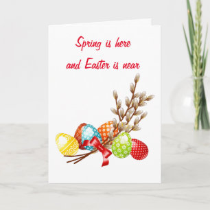 CARTES POUR FÊTES ANNUELLES "À TRAVERS LES KILOMÈTRES" POUR "PÂQUES"