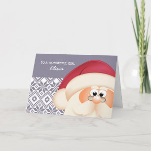 Cartes Pour Fêtes Annuelles À un Enfant Spécial du Père Noël. Noël