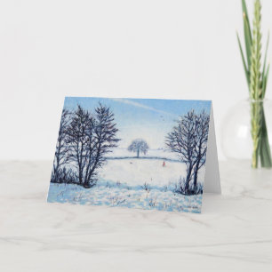 Cartes Pour Fêtes Annuelles A Winters Walk