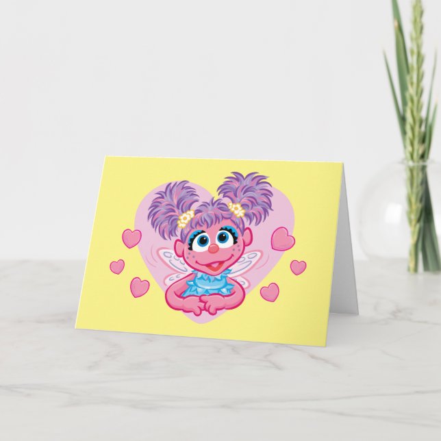 Cartes Pour Fêtes Annuelles Abby Cadabby Cœurs de la Saint-Valentin Graphique (Devant)