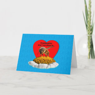 Cartes Pour Fêtes Annuelles Abeille de miel de ma petite-fille Valentine