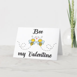 Cartes Pour Fêtes Annuelles Abeille mon Valentine