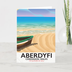 Cartes Pour Fêtes Annuelles Aberdyfi, Ceredigion Pays de Galles affiche de voy