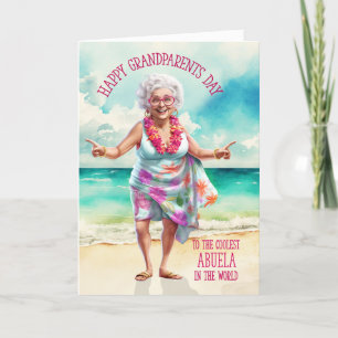 Cartes Pour Fêtes Annuelles Abeuela Espagne grand-mère Jour plus frais