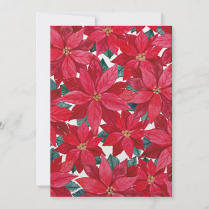 Cartes Pour Fêtes Annuelles Abri d'hiver des Poinsettias 